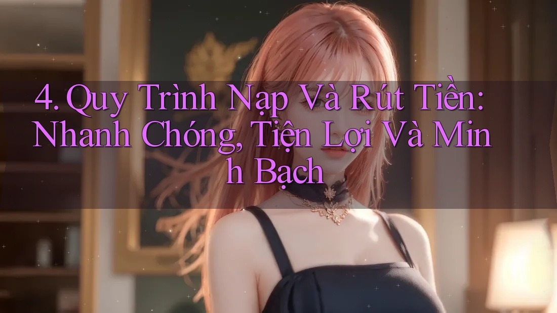 4. Quy Trình Nạp Và Rút Tiền: Nhanh Chóng, Tiện Lợi Và Minh Bạch