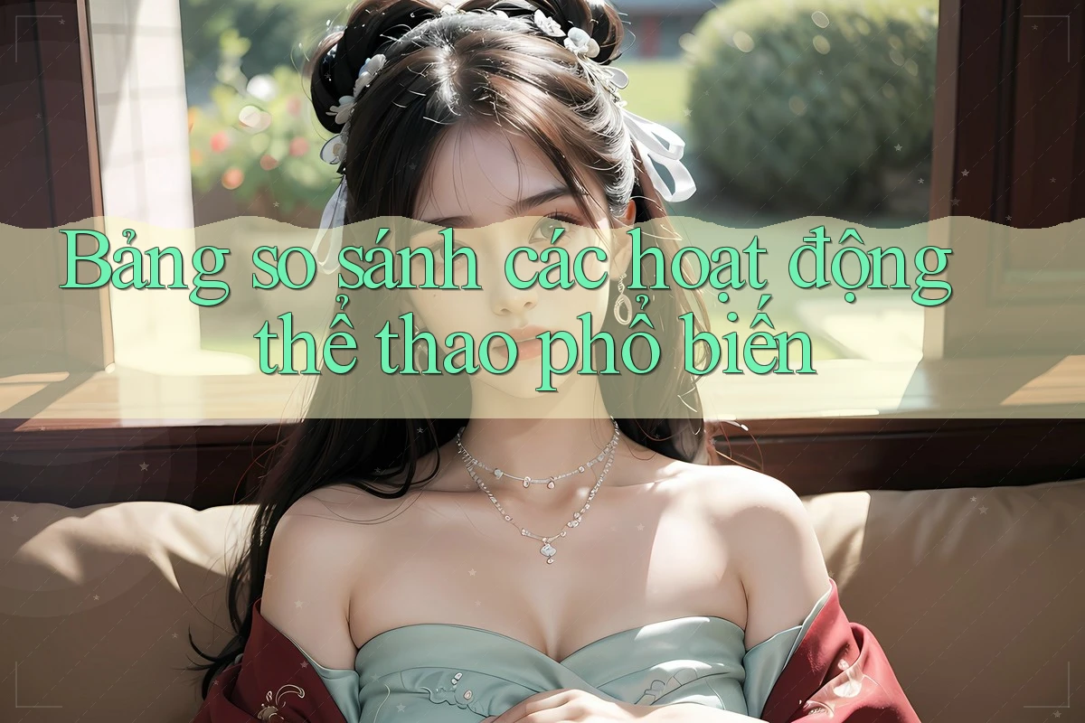 Bảng so sánh các hoạt động thể thao phổ biến
