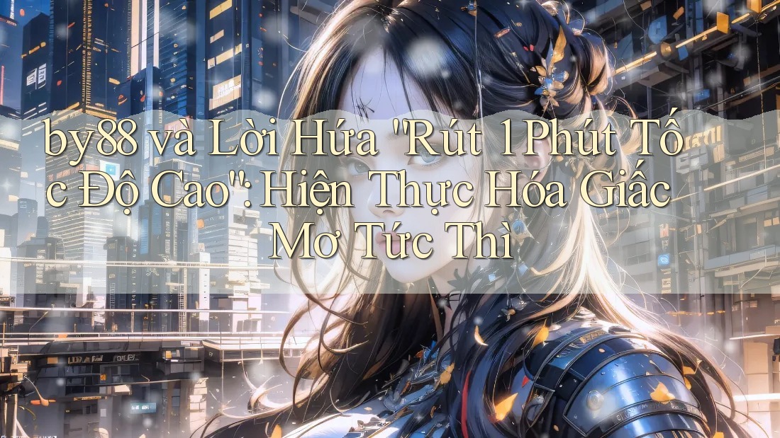 by88 và Lời Hứa “Rút 1 Phút Tốc Độ Cao”: Hiện Thực Hóa Giấc Mơ Tức Thì