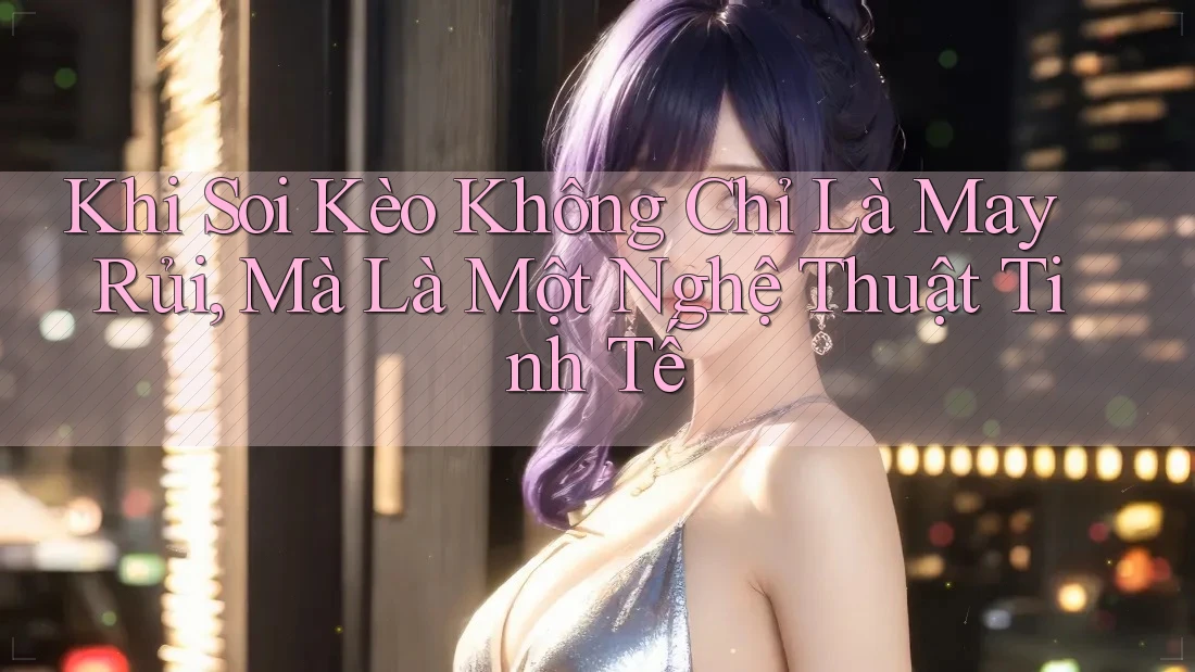 Khi Soi Kèo Không Chỉ Là May Rủi, Mà Là Một Nghệ Thuật Tinh Tế
