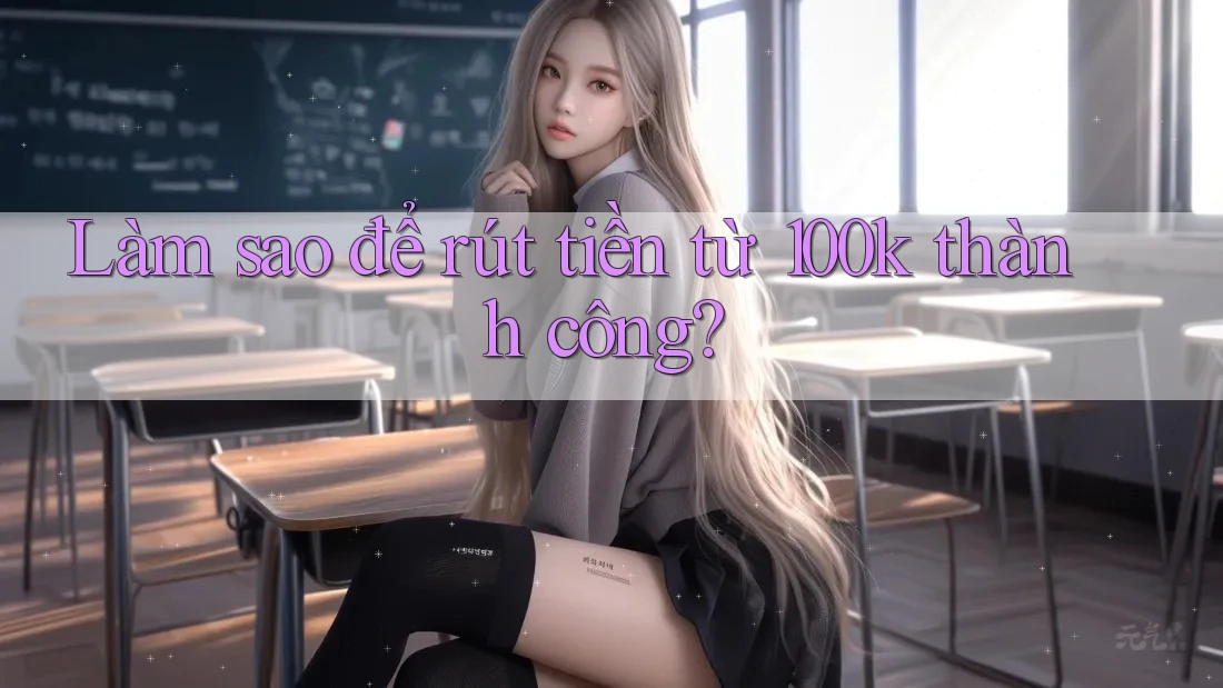 Làm sao để rút tiền từ 100k thành công?
