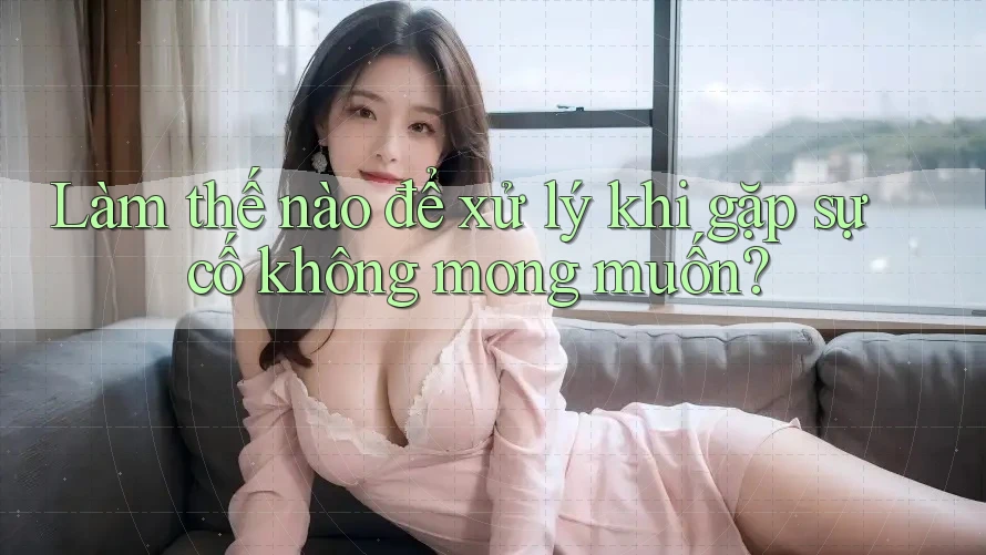 Làm thế nào để xử lý khi gặp sự cố không mong muốn?