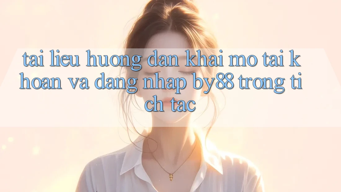 Tài liệu hướng dẫn Khai mở tài khoản và Đăng Nhập by88 trong tích tắc